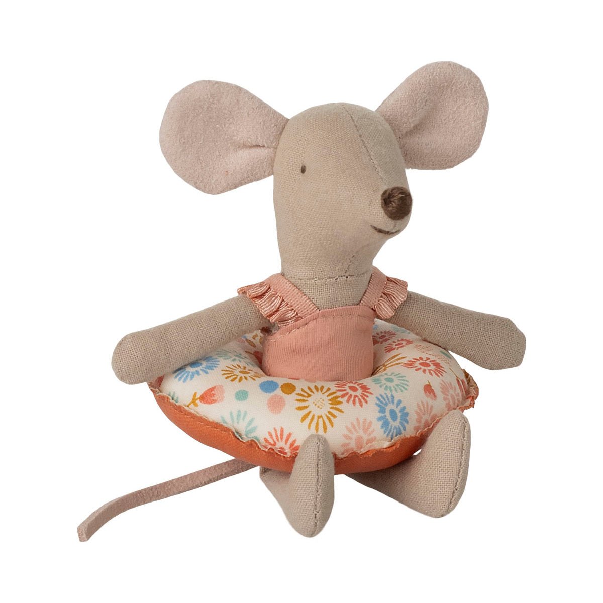 Maileg Beach Mouse with Float, Little Sister - Flower - I Want That Present