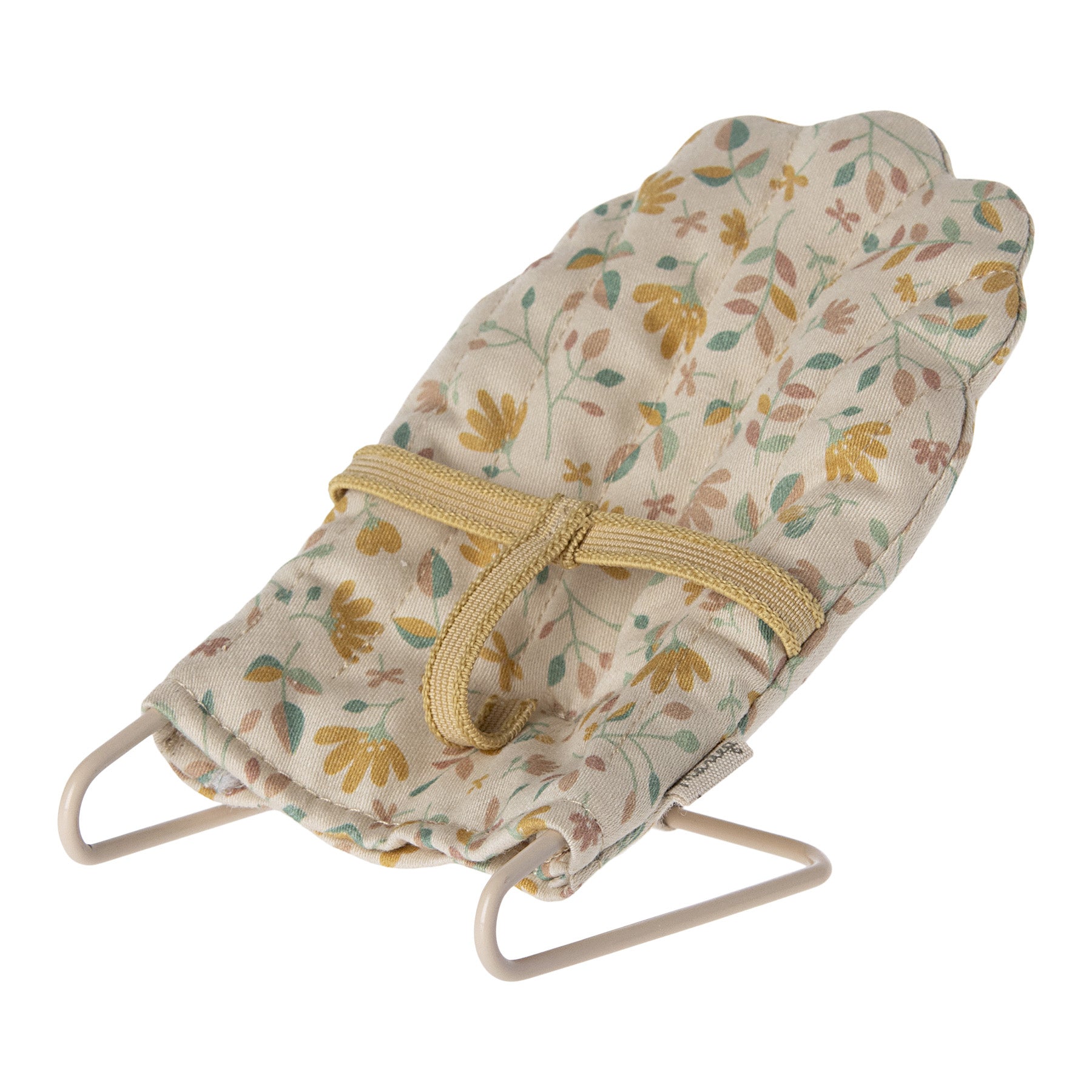 maileg micro babysitter with a flowery fabric