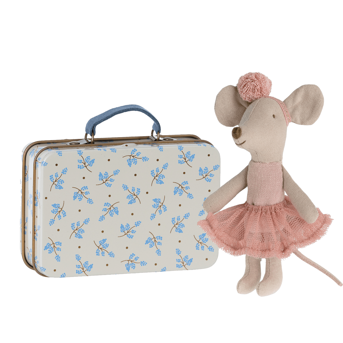 Maileg Little Sister Rose Ballerina & Suitcase - I Want That Present
