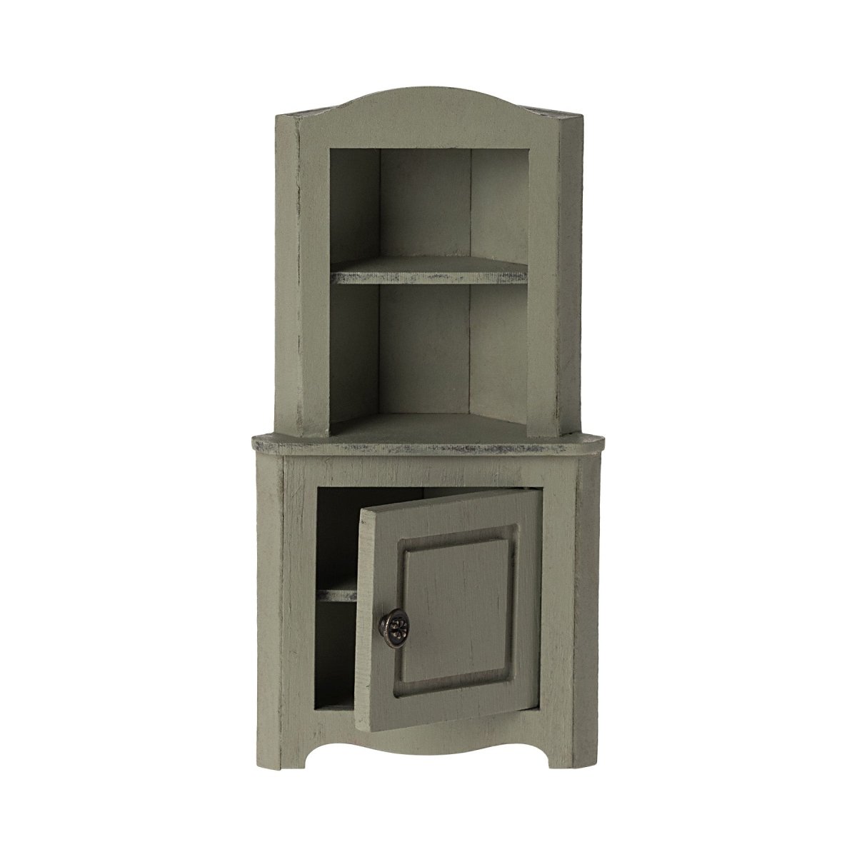 Maileg Corner Cabinet, Mouse - Light Green - I Want That Present
