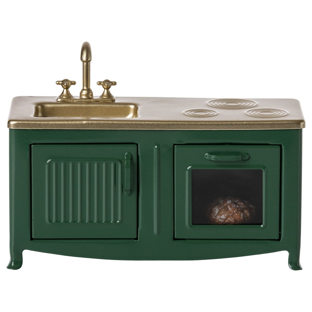 Maileg Kitchen, Dark Green - Mouse - I Want That Present