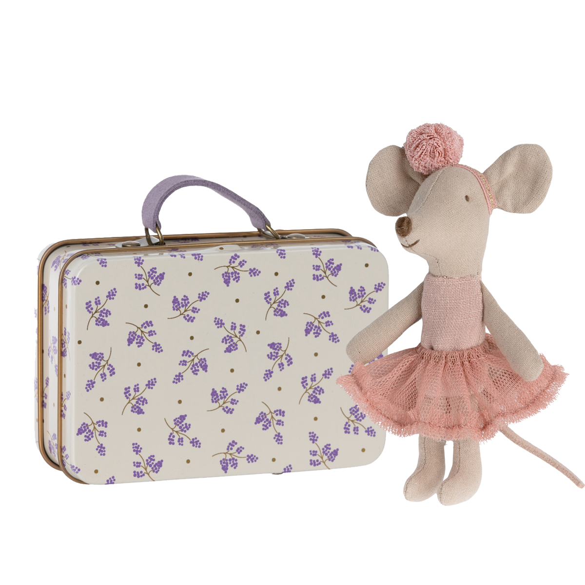 Maileg Little Sister Rose Ballerina & Suitcase