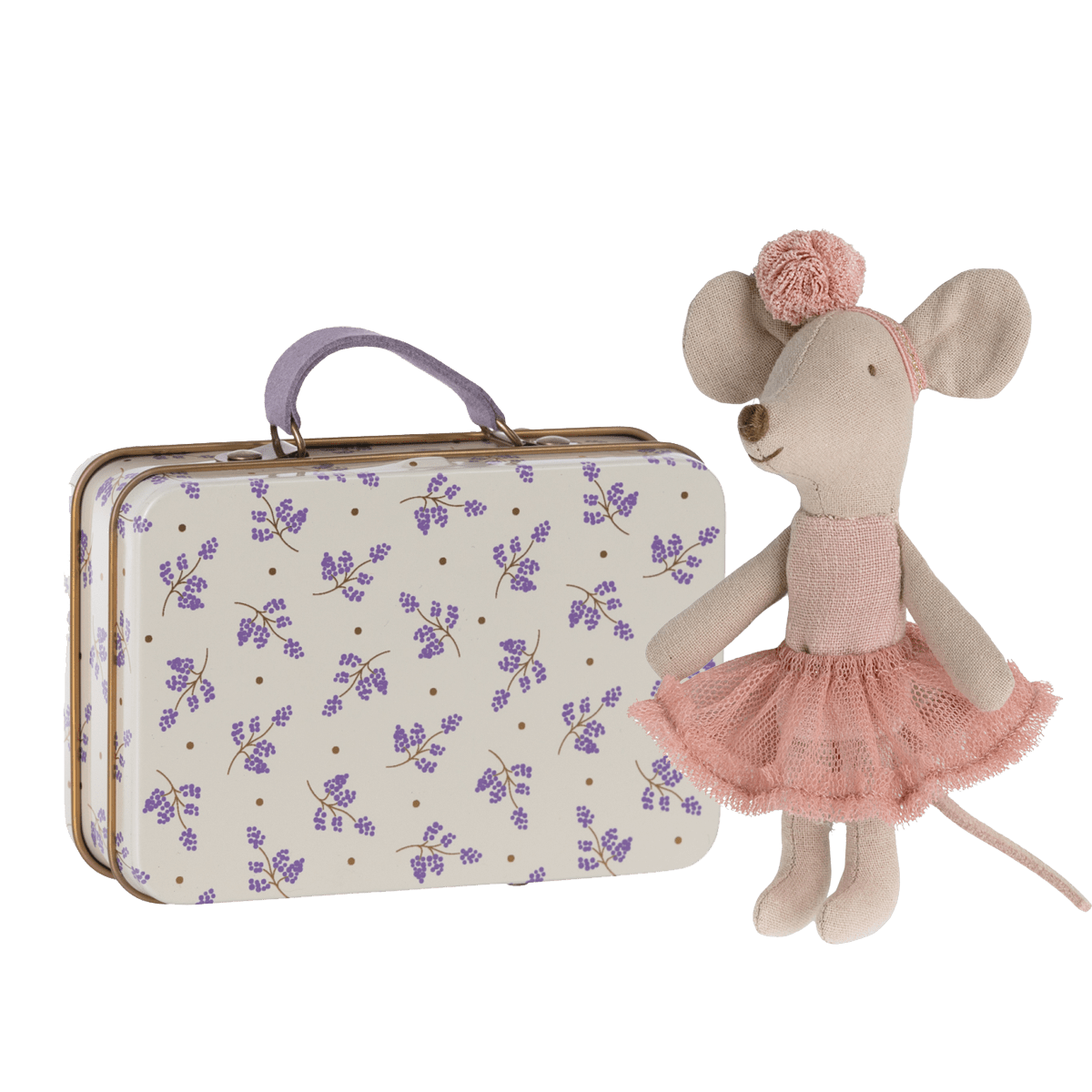 Maileg Little Sister Rose Ballerina & Suitcase - I Want That Present