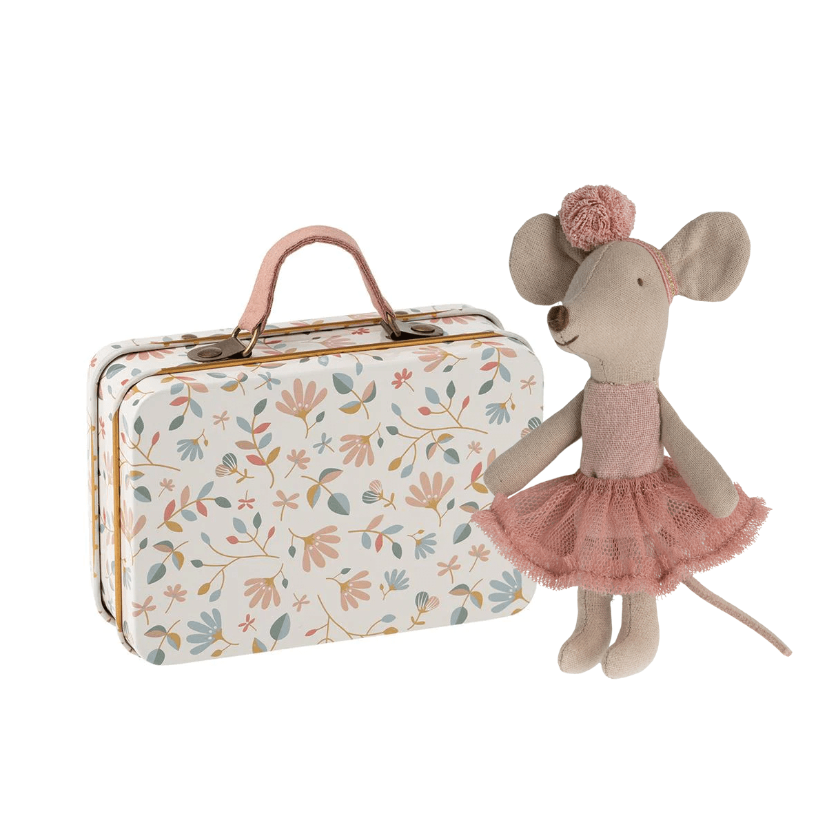 Maileg Little Sister Rose Ballerina & Suitcase - I Want That Present
