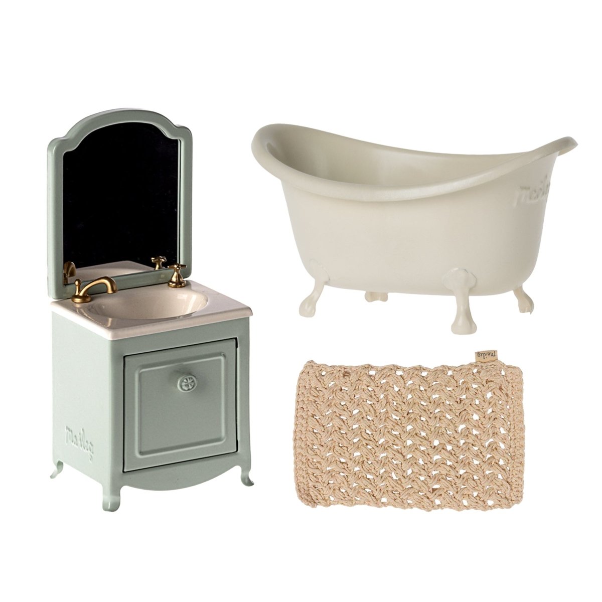 Maileg Mouse Bathroom Bundle - Mint - I Want That Present