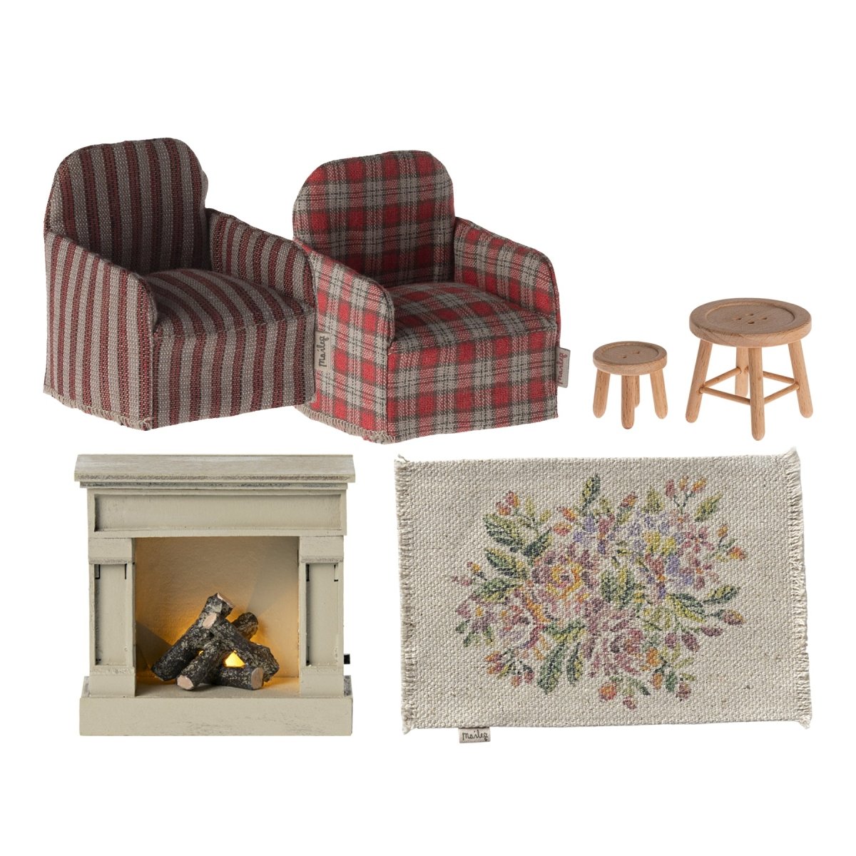 Maileg Mouse Lounge with Chairs Bundle - I Want That Present