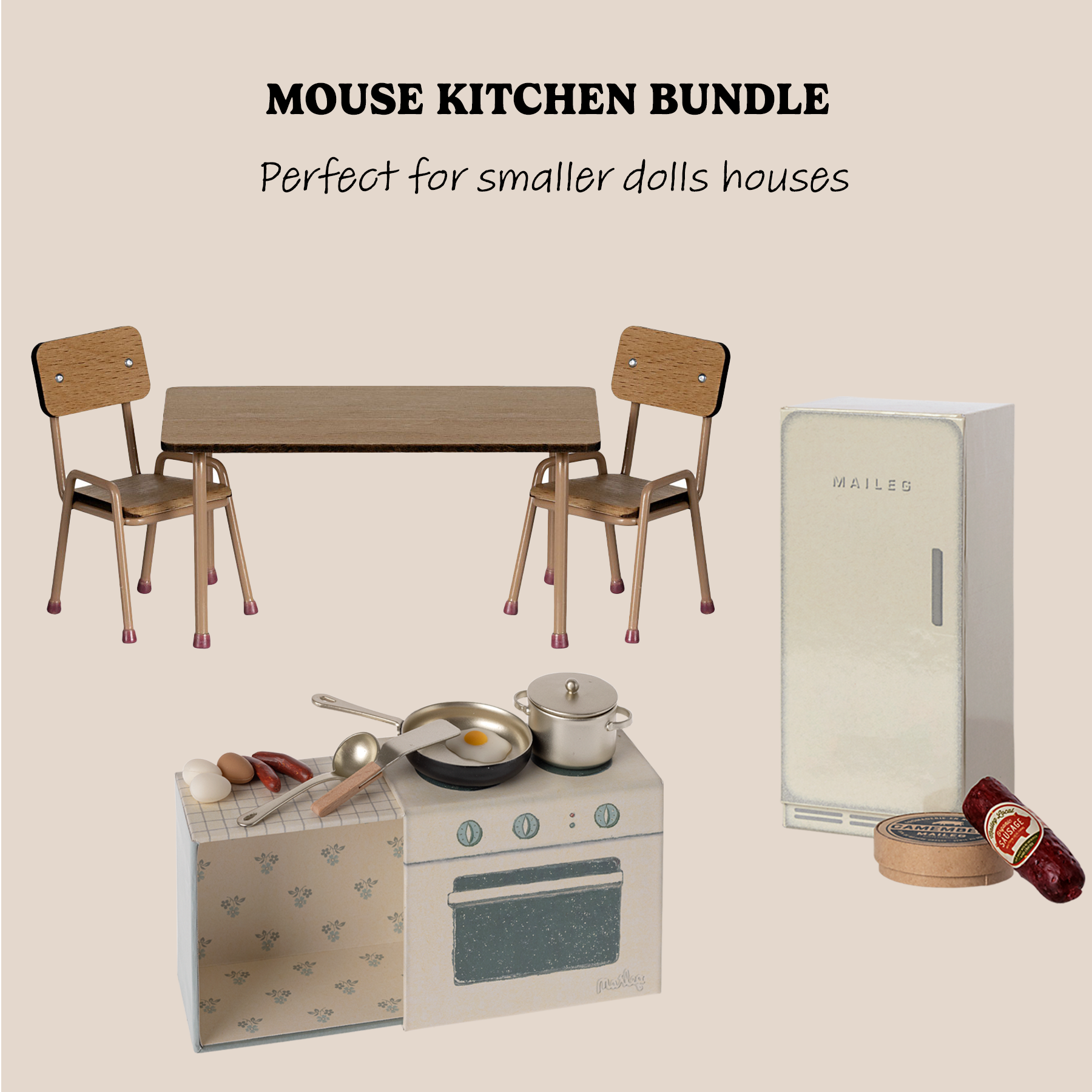 Maileg Mouse Kitchen & Table Bundle