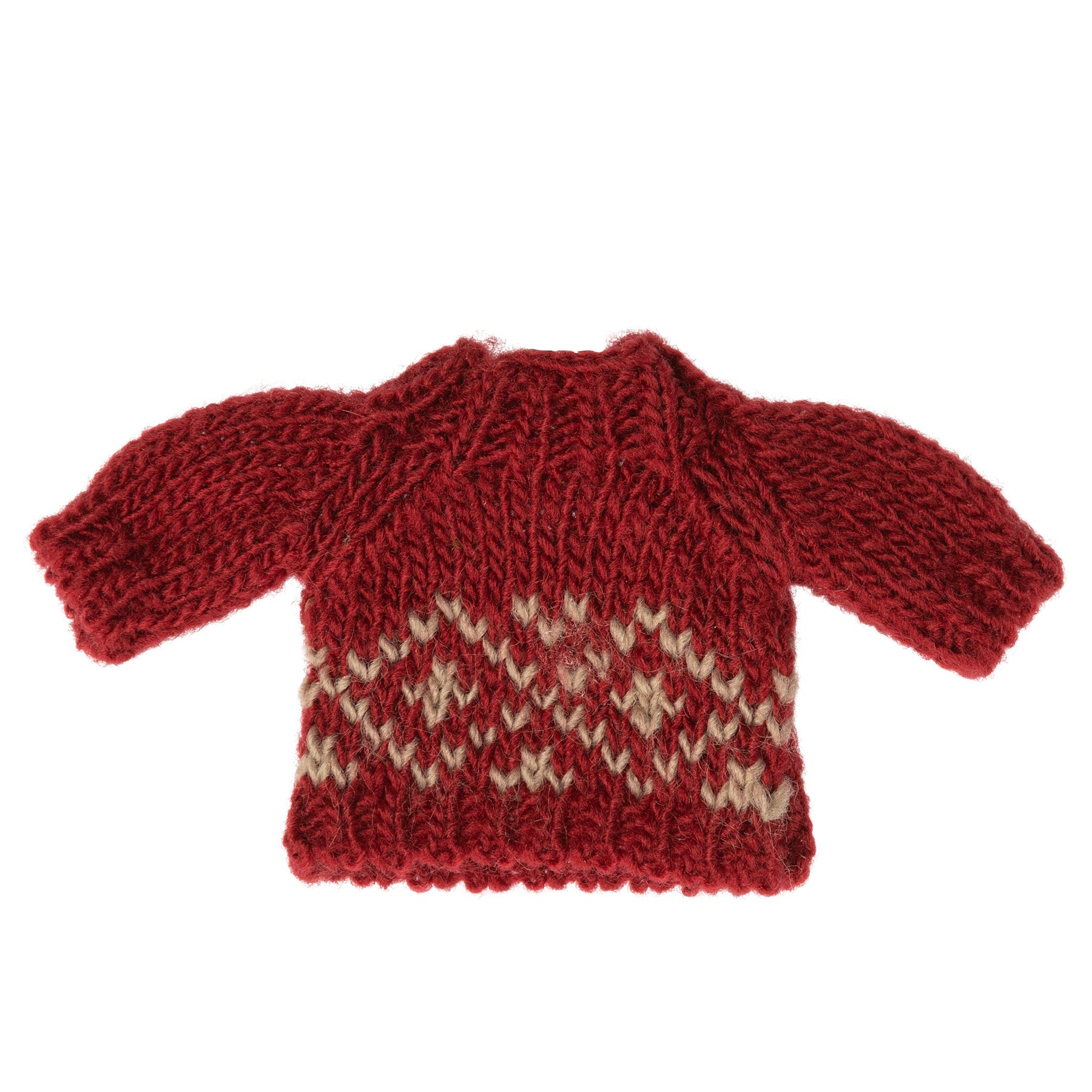 maileg mum mouse red winter jumper