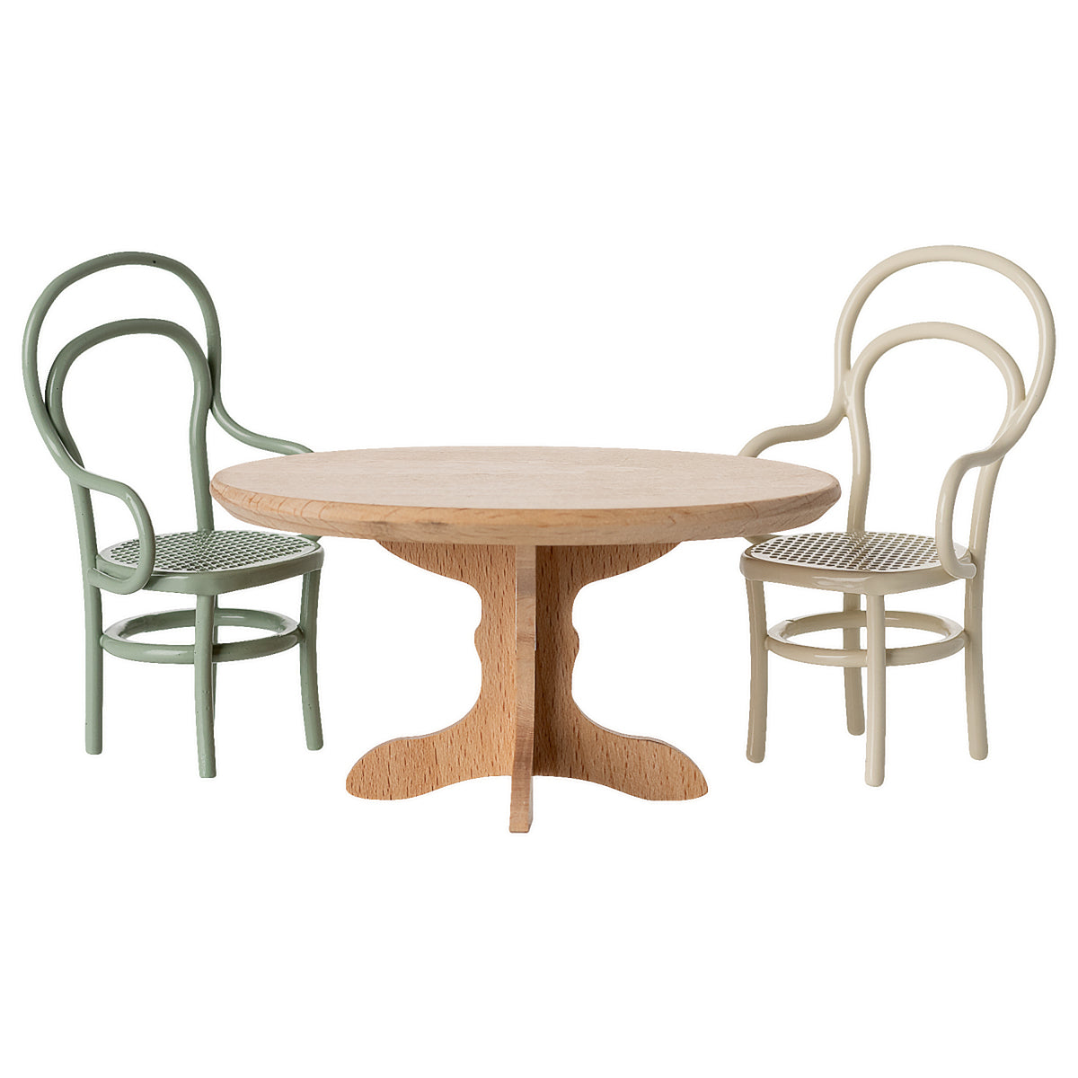 Maileg Oval Dining Table, Mouse - Natural