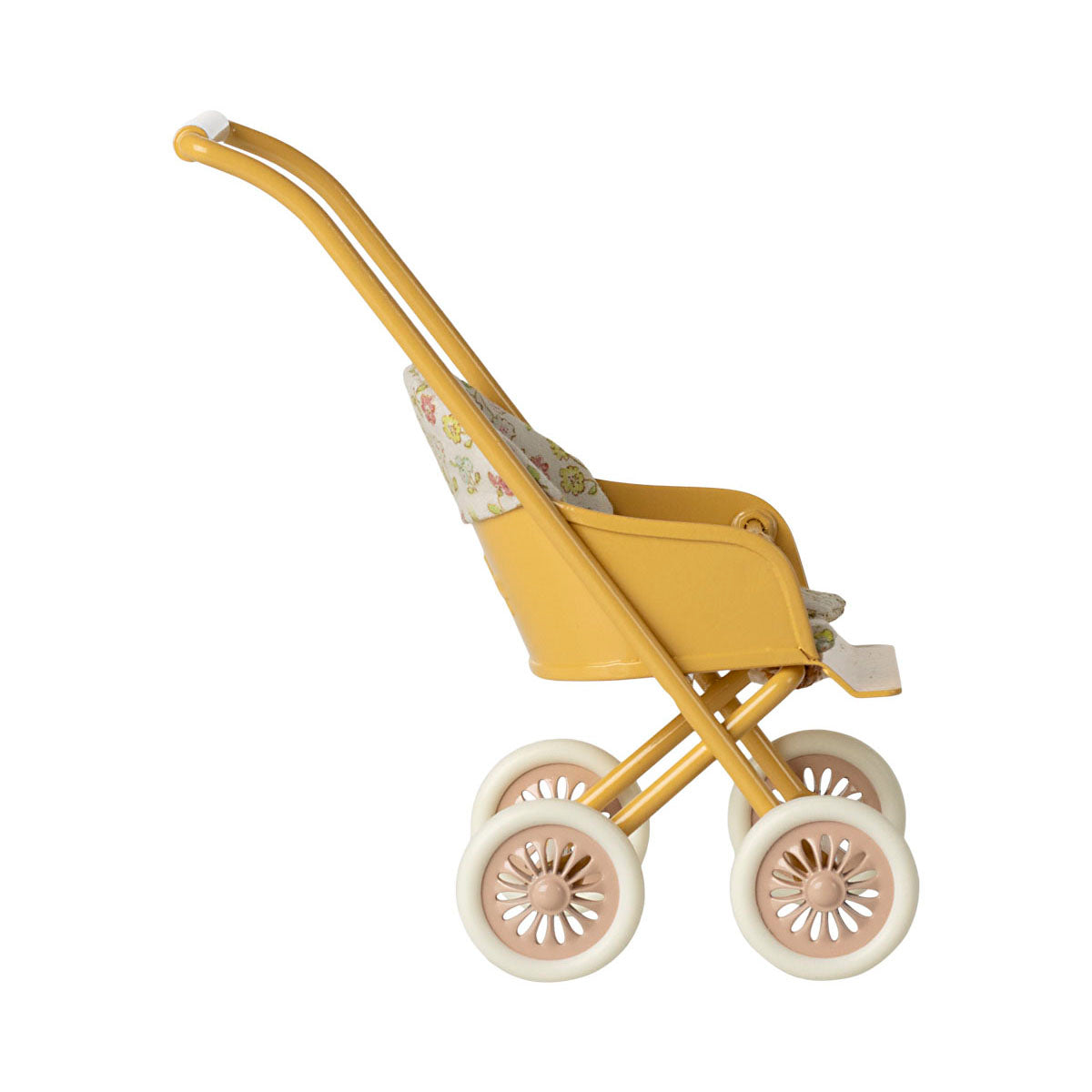 Maileg Micro Stroller / Pushchair - Yellow