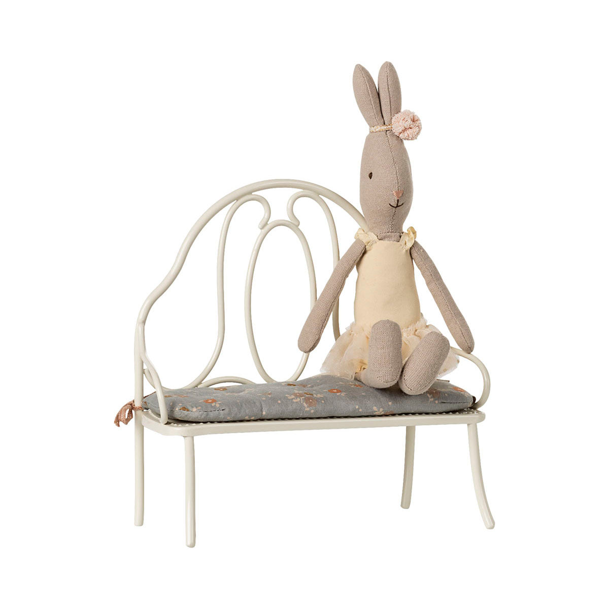 Maileg Vintage Bench, Miniature - Off white