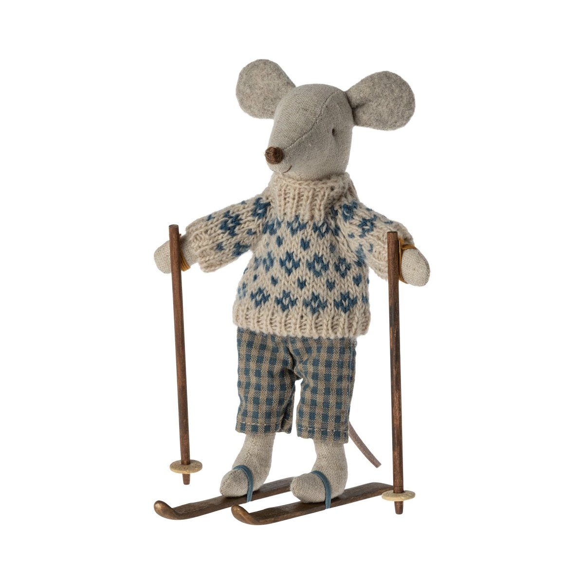 Maileg Winter Ski Mouse, Dad - I Want That Present