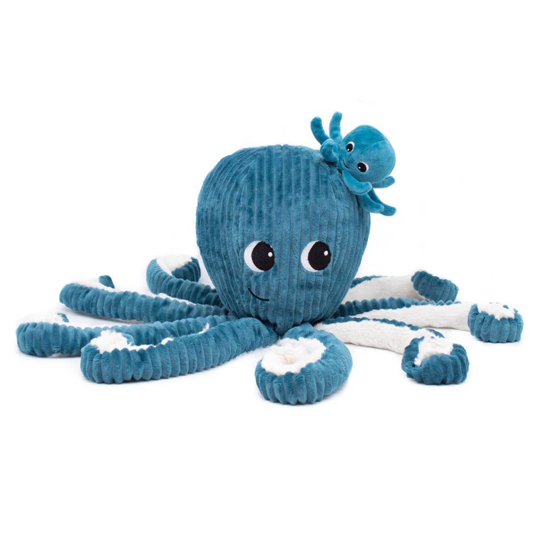 Les Ptipotos Olly the Octopuss Mum & Baby Blue - I Want That Present