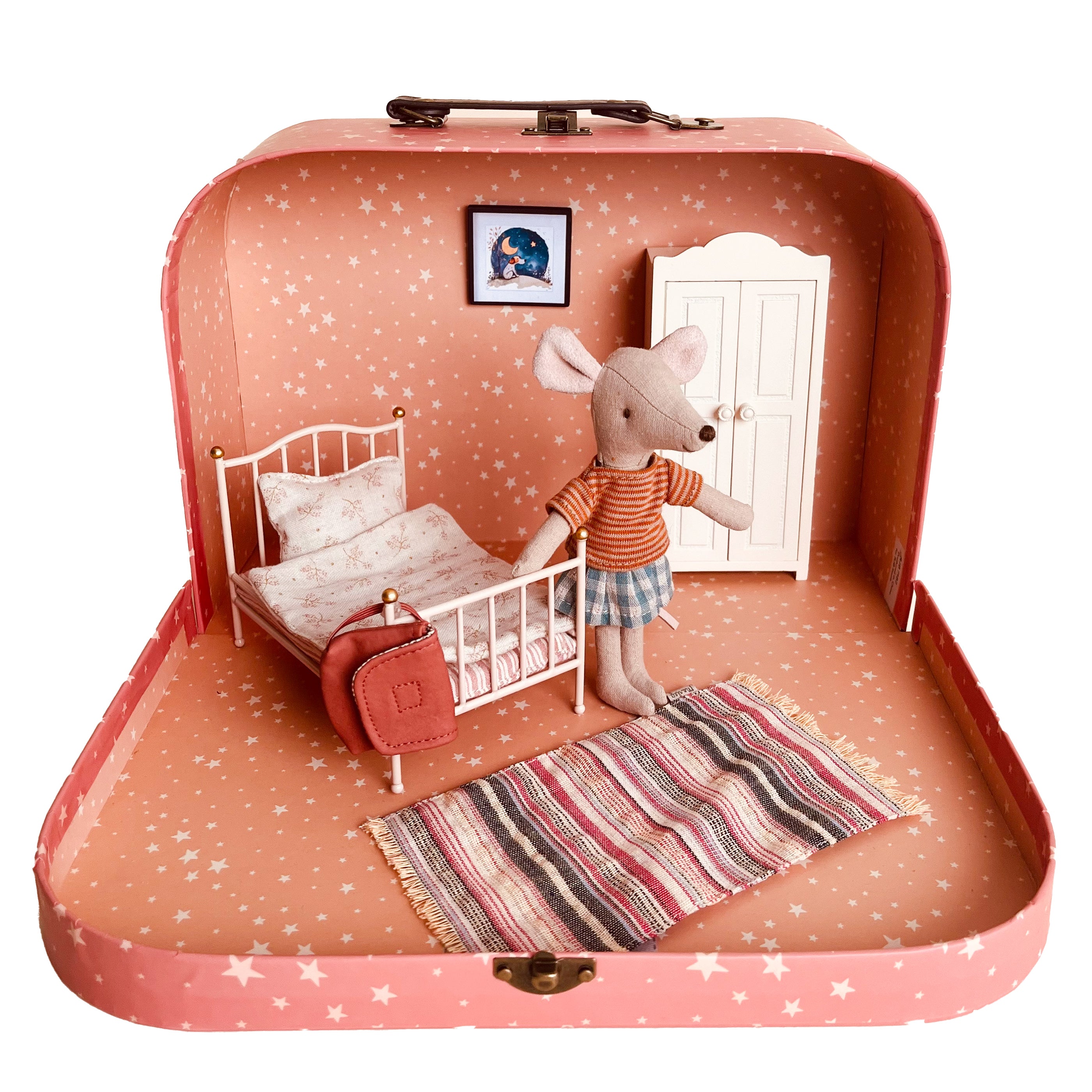 Maileg Big Sister Bedroom in a Suitcase