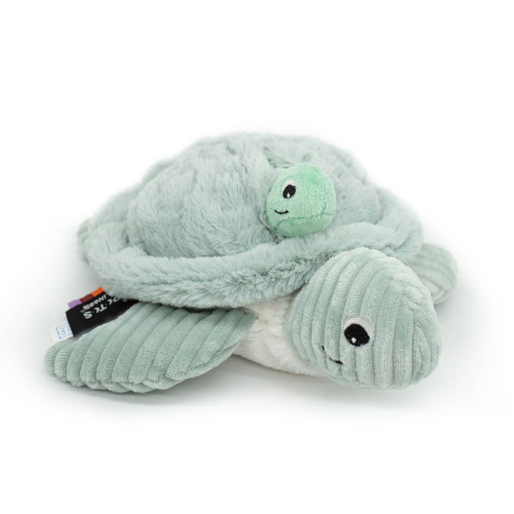 Les Ptipotos Tilly the Turtle Mum & Baby Mint - I Want That Present