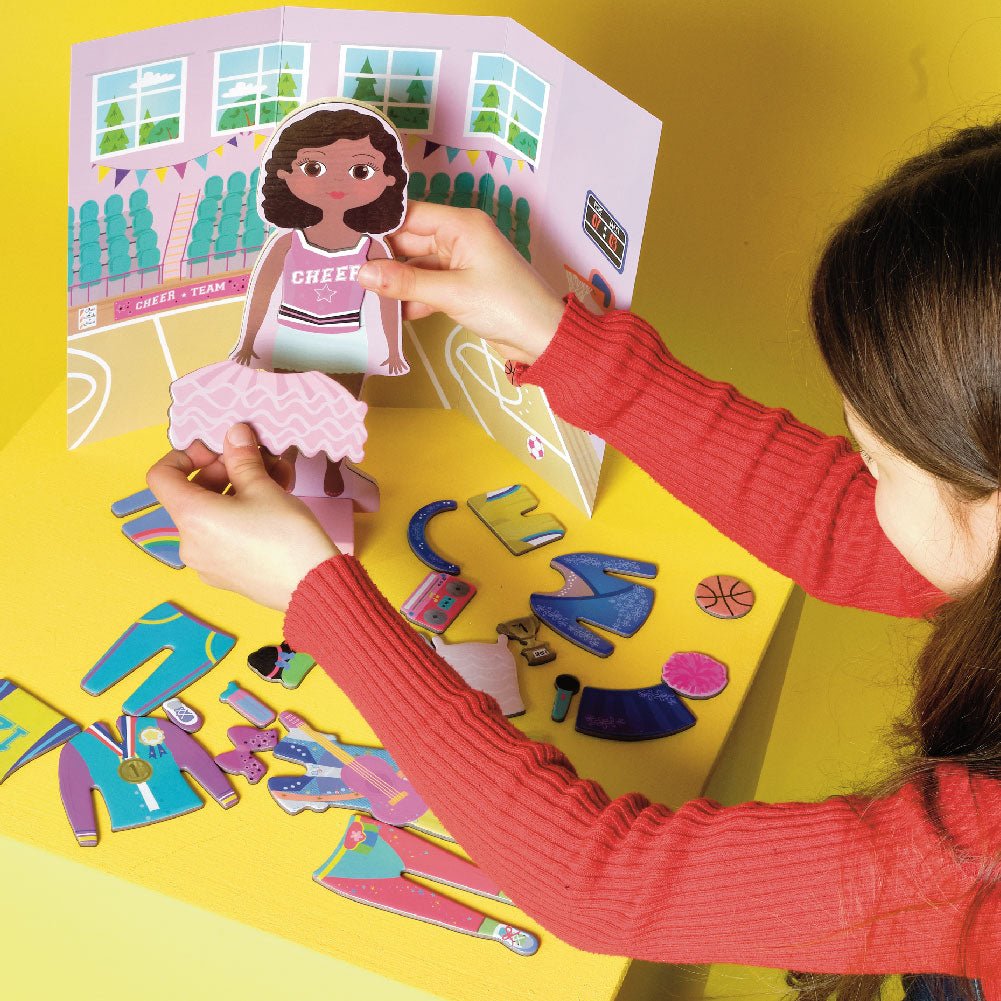 Wooden Magnetic Dress Up Doll - Zoey - I Want That Present