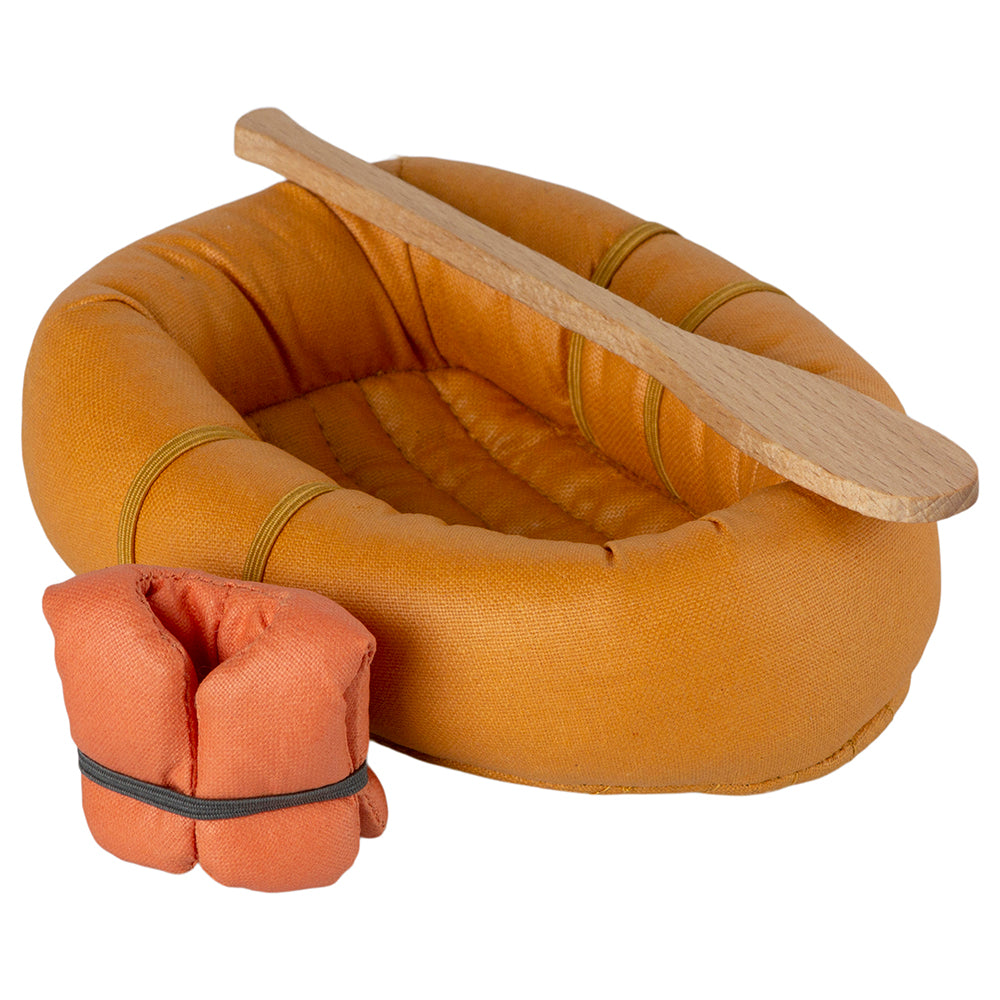 Maileg Rubber Boat for Mice - Dusty yellow