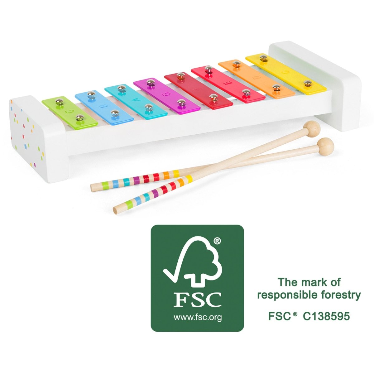 Multi - coloured Xylophone by Small Foot - I Want That Present