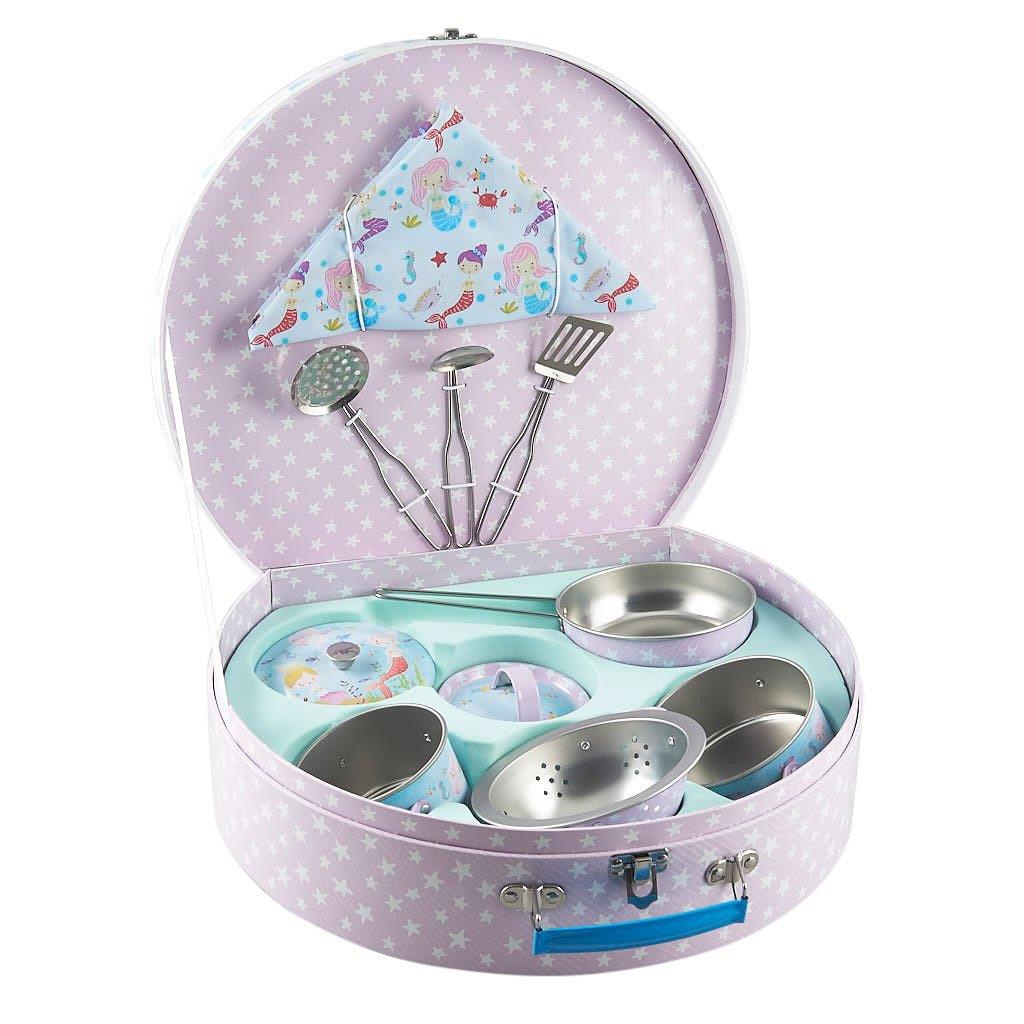 Floss & Rock Mermaid 10 Piece Tin Kitchen Set