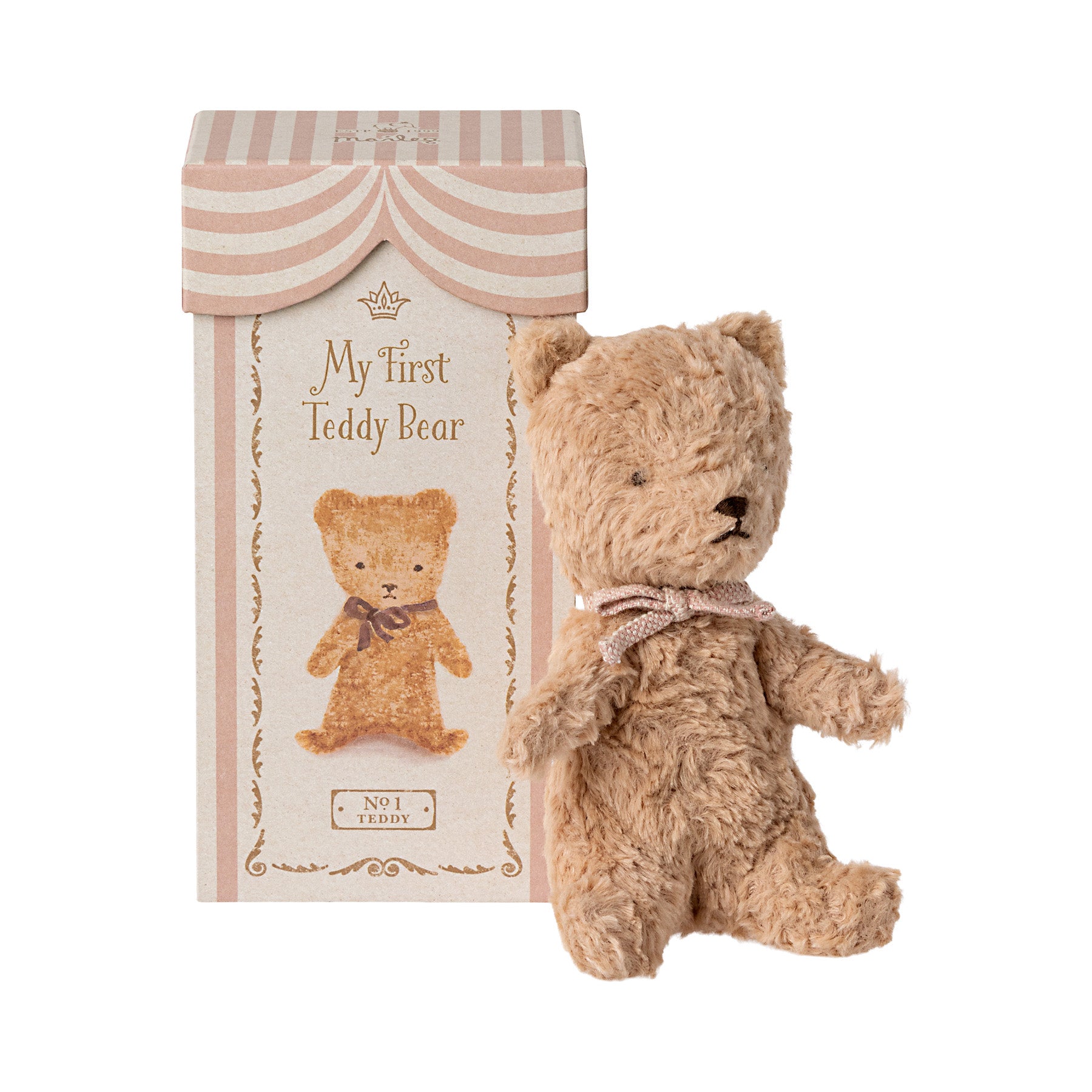 Maileg My First Teddy in a presentation box - Powder Pink