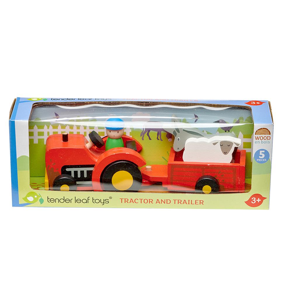 Tender Leaf Toys Tractor And Trailer - I Want That Present