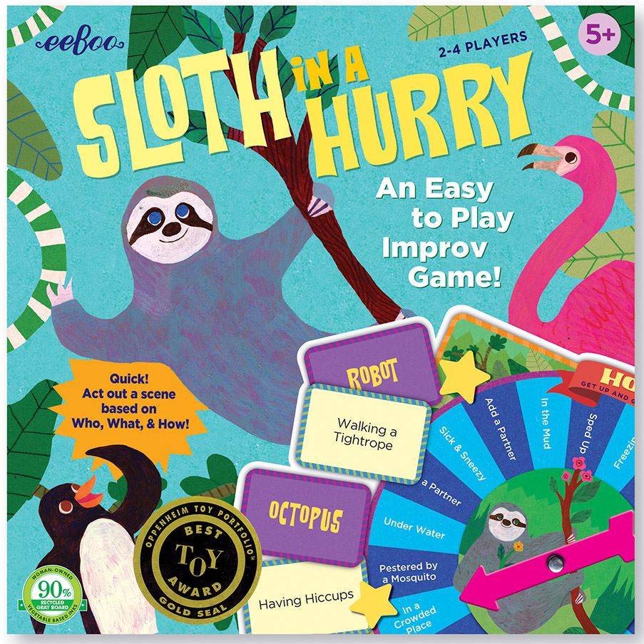 Sloth in a Hurry Game by eeBoo - I Want That Present