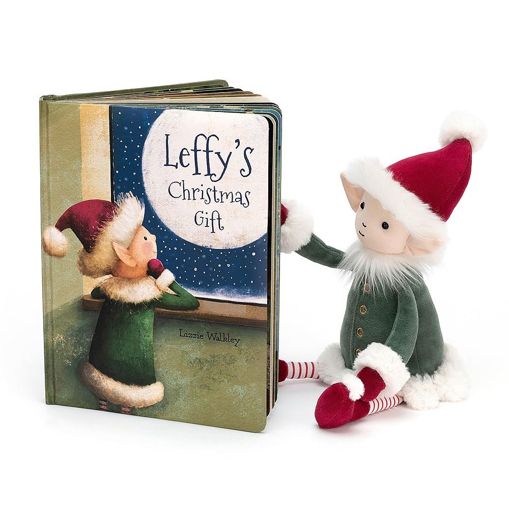 Jellycat Leffys Christmas Gift Book - I Want That Present