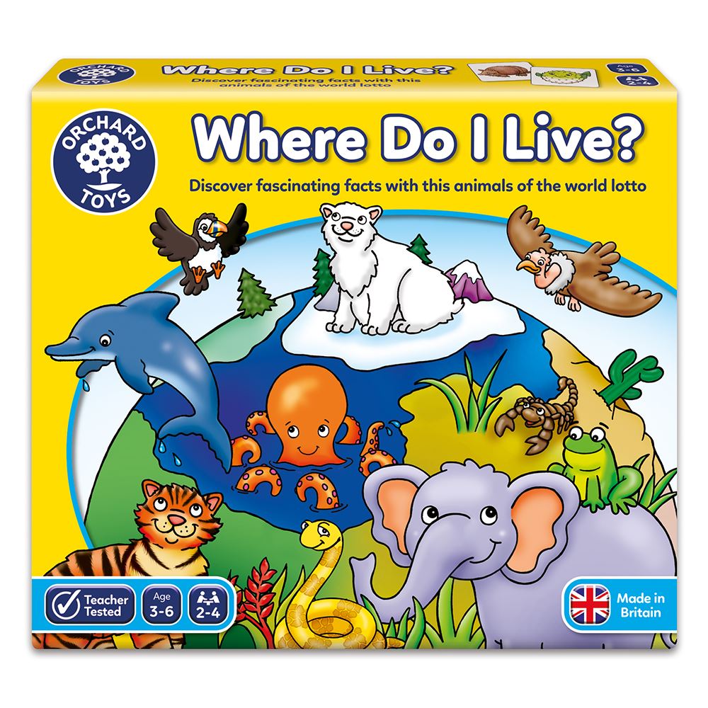Orchard Toys Where do I live? Game