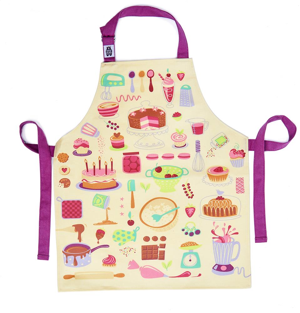 Threadbear Designs Let's Bake Cotton Apron