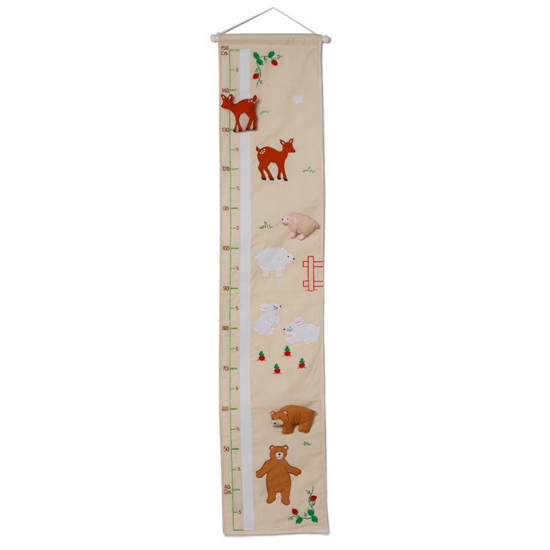 Oskar & Ellen Fabric Forest Animals Height Chart - I Want That Present