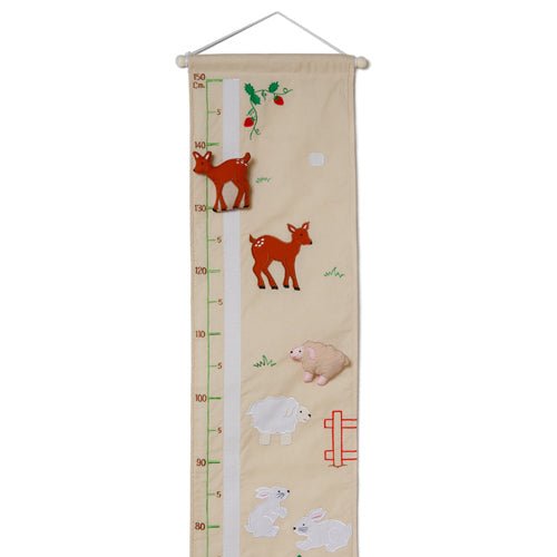 Oskar & Ellen Fabric Forest Animals Height Chart - I Want That Present