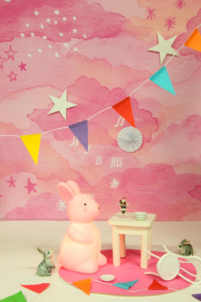 Teeny Tiny Pink Rabbit Little Night Light - I Want That Present