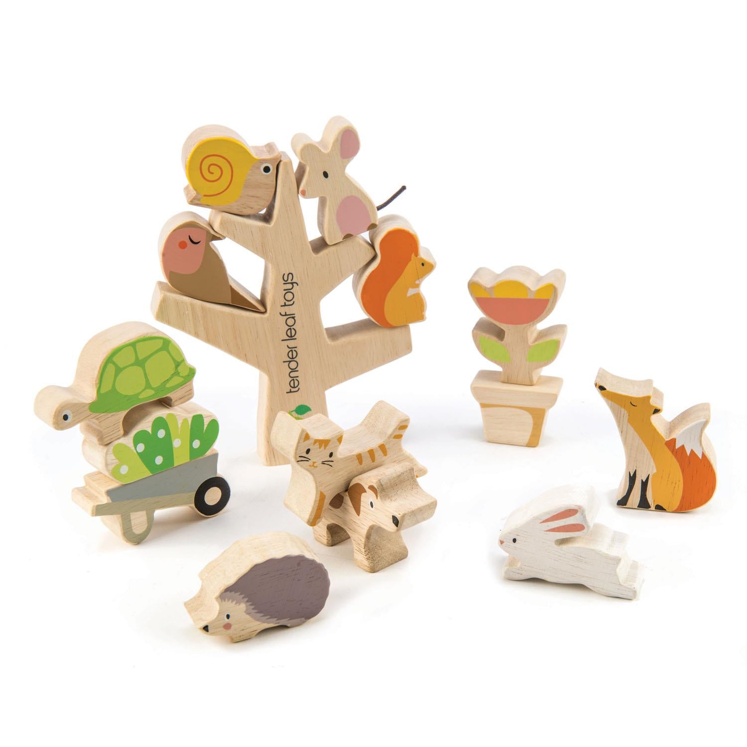 Tender Leaf Toys Stacking Garden Friends