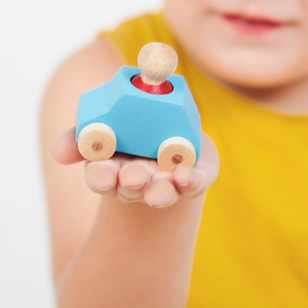 Lubulona Wooden Toy Car - Turquoise - I Want That Present