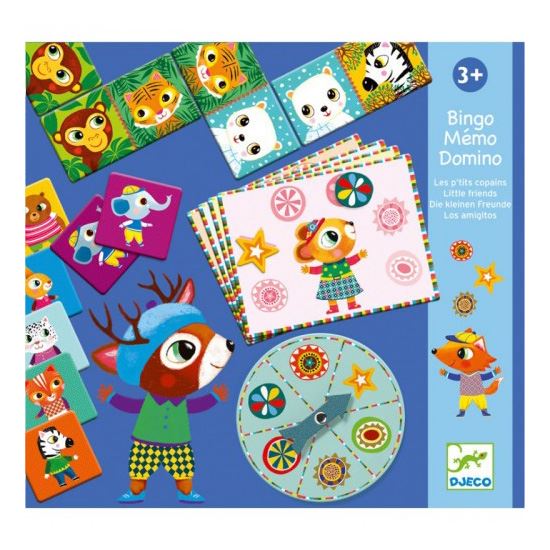Djeco Bingo, Memo & Domino Games - Little Friends - I Want That Present