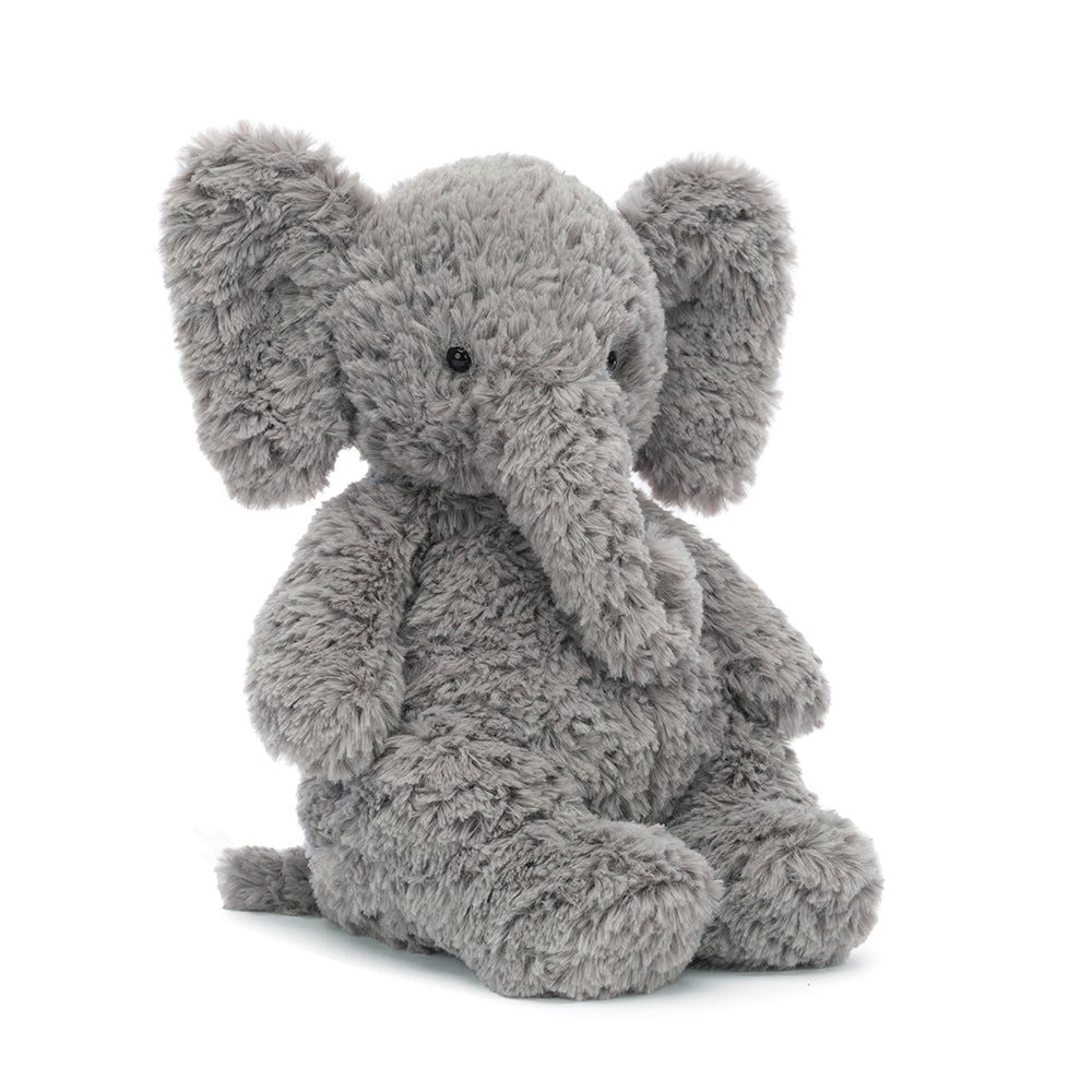 jellycat grey tussled fur elephant