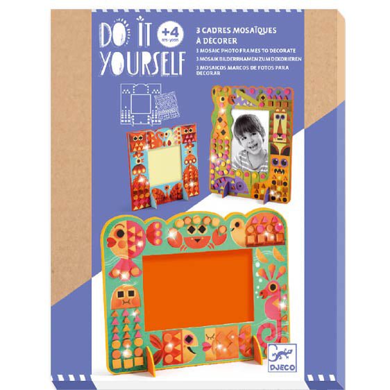 Djeco Do it yourself - Mosaics Animal World Frames - I Want That Present