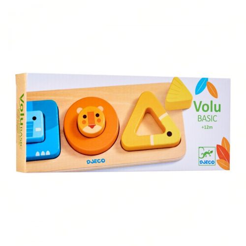 Djeco VoluBasic Wooden Puzzle - I Want That Present