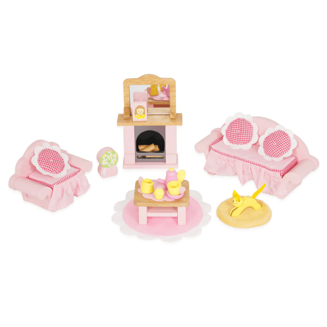 Le Toy Van Daisylane Dolls House Sitting Room Furniture - I Want That Present