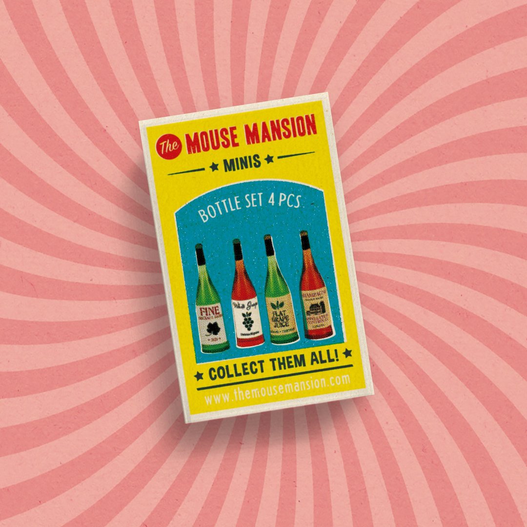 The Mouse Mansion Miniature bottles set