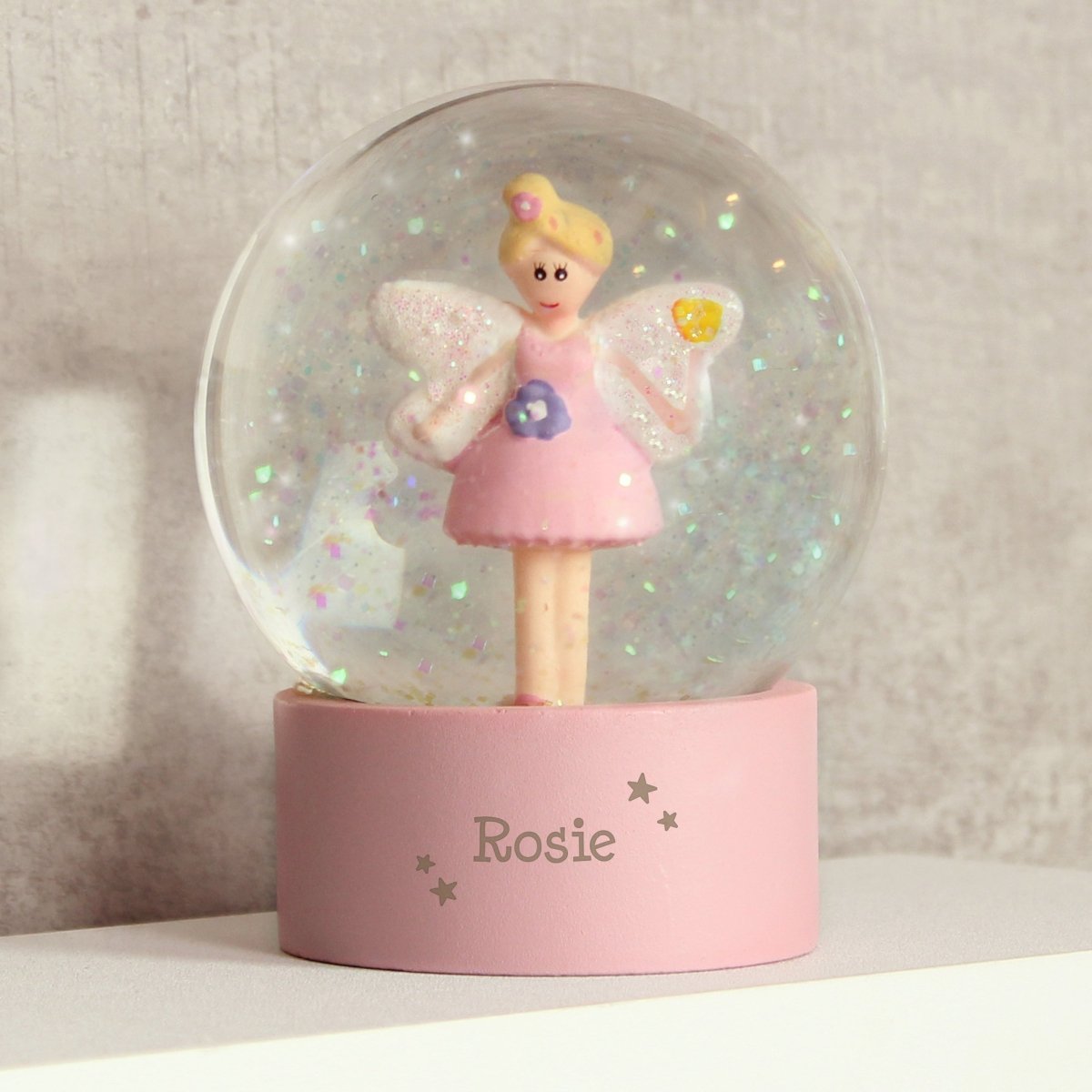 Personalised Name Fairy Snow Globe - I Want That Present