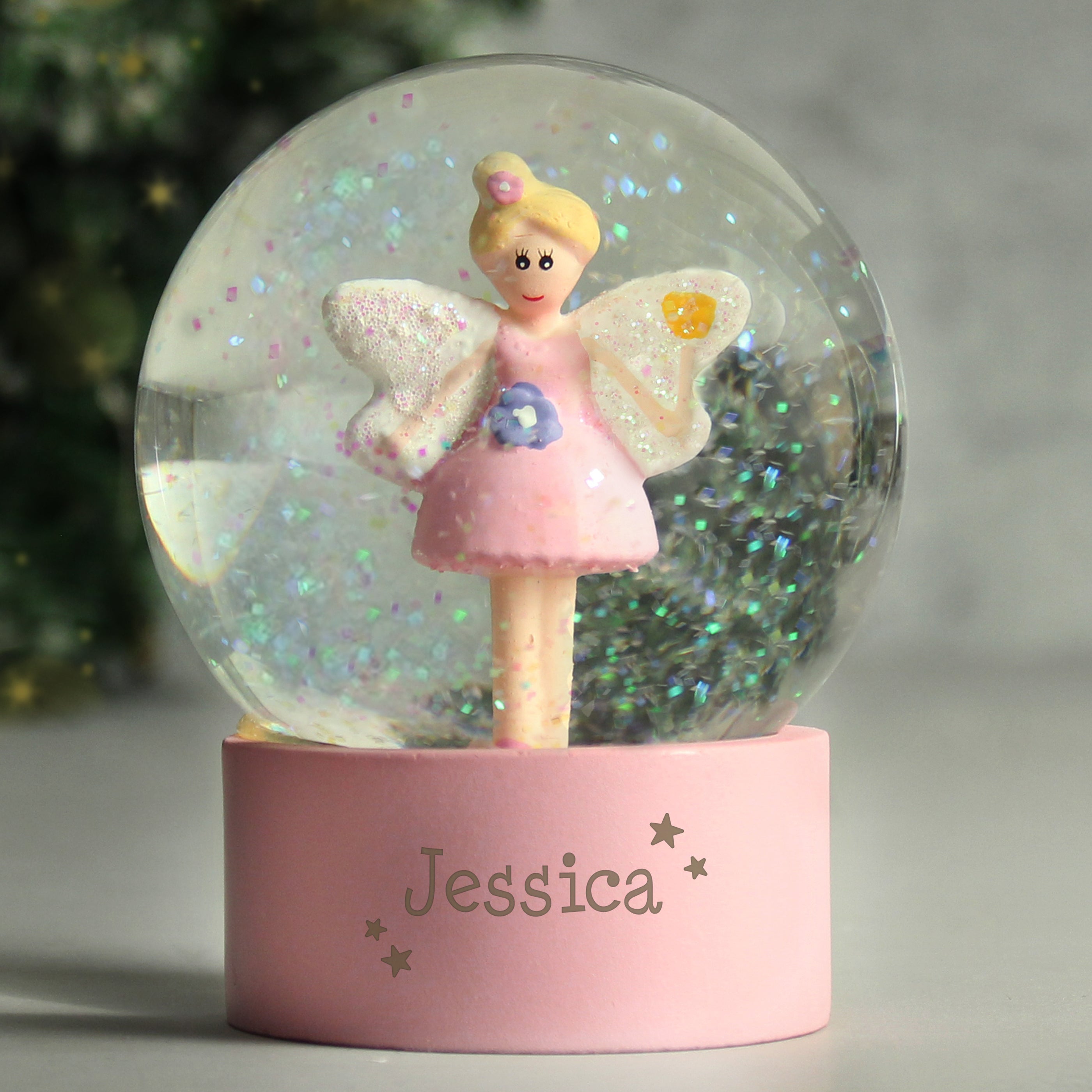 Personalised Name Fairy Snow Globe