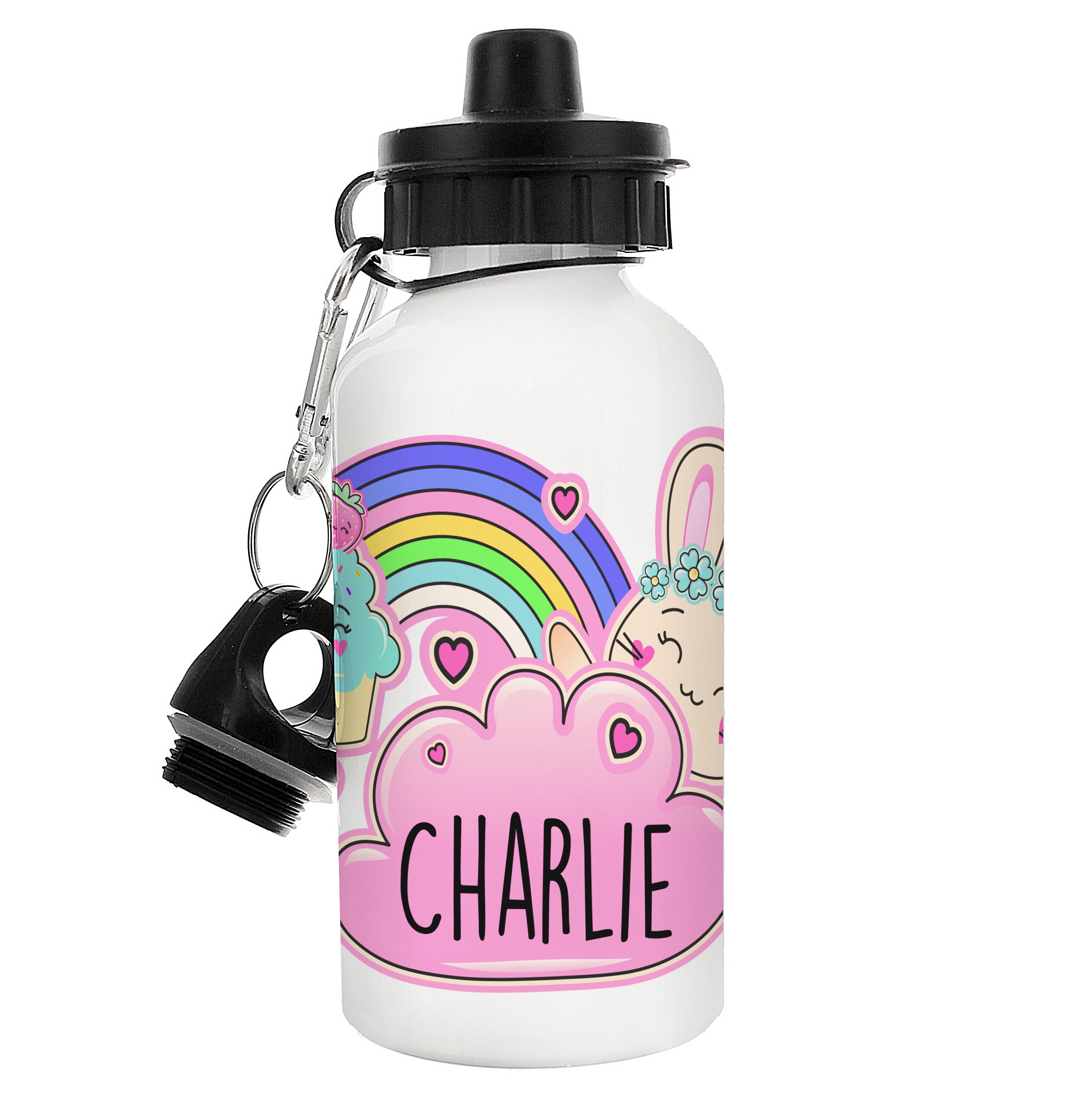 Personalised Cute Bunny Drinks Bottle