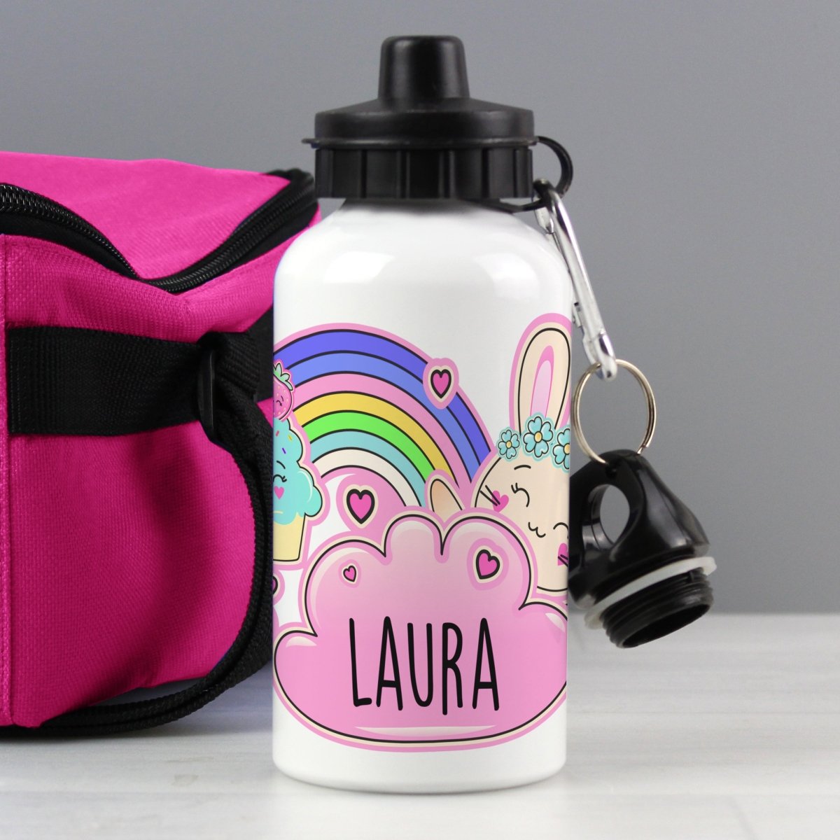 Personalised Rainbow Drinks Bottle - I Want That Present