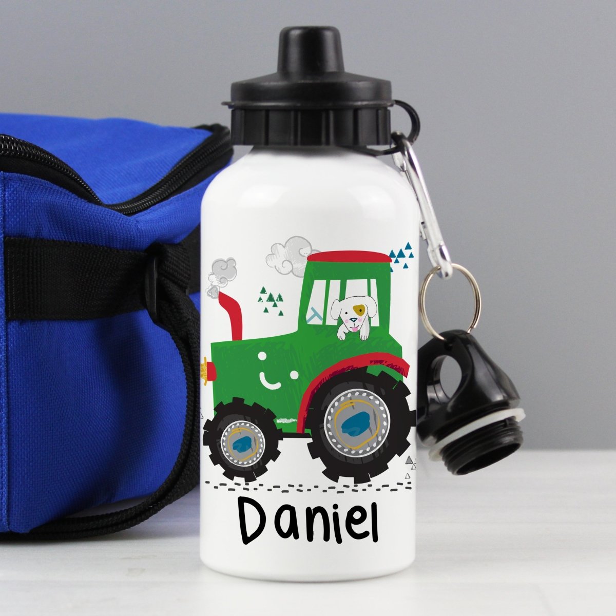 Personalised Tractor Drinks Bottle - I Want That Present