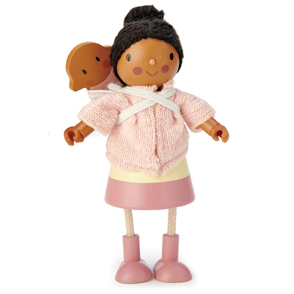 Tender Leaf Toys Wooden Doll Set - Mrs Forester and Baby - I Want That Present