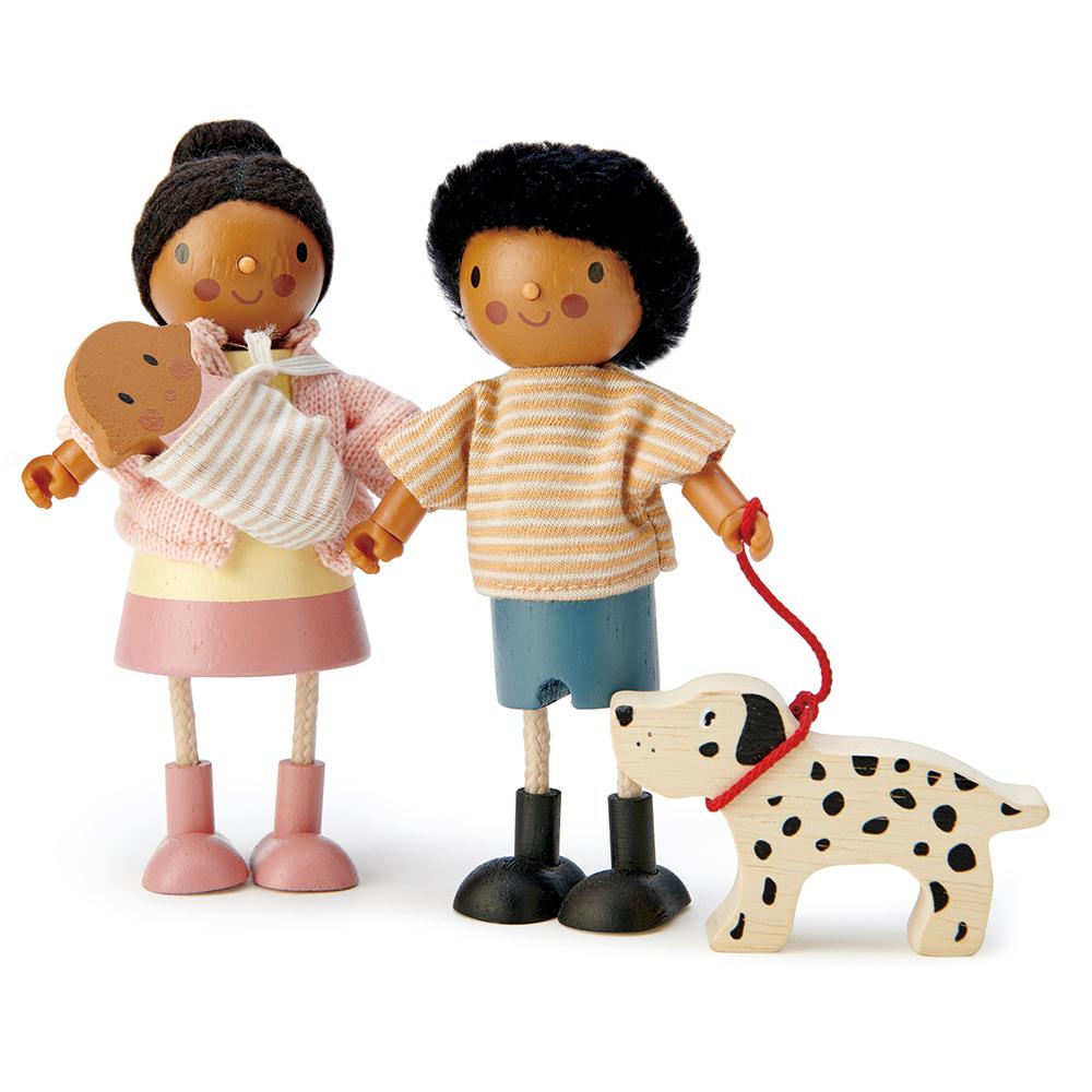 Tender Leaf Toys Wooden Doll Set - Mrs Forester and Baby - I Want That Present