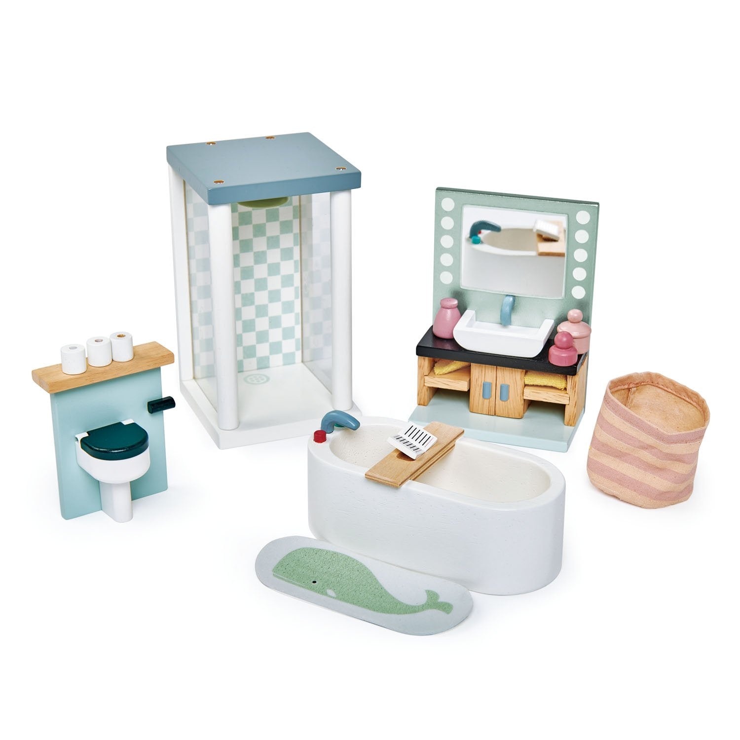 Dolls House Bathroom Furniture by Tender Leaf Toys