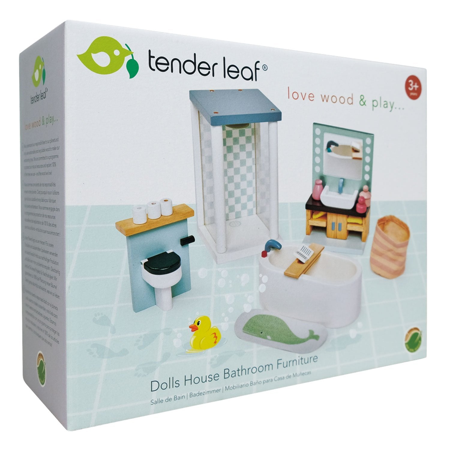 Dolls House Bathroom Furniture by Tender Leaf Toys