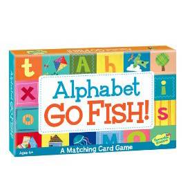 Peaceable Kingdom Alphabet Go Fish Matching Board Card Game - I Want That Present